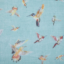 Load image into Gallery viewer, Hummingbird Scarf Light Teal

