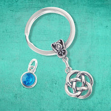 Load image into Gallery viewer, Infinity Knot Keyring Silver
