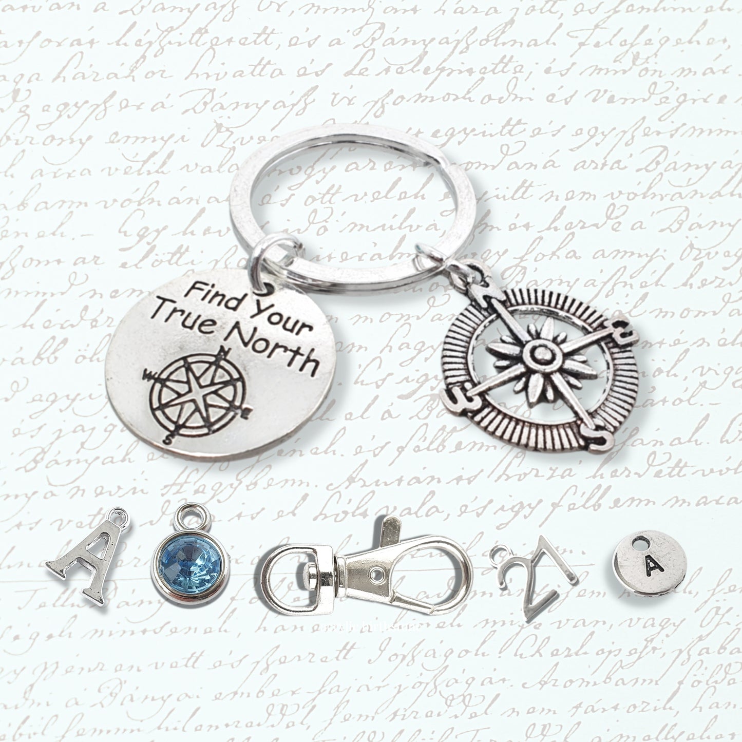 Compass Adventurer Keyring - Silver