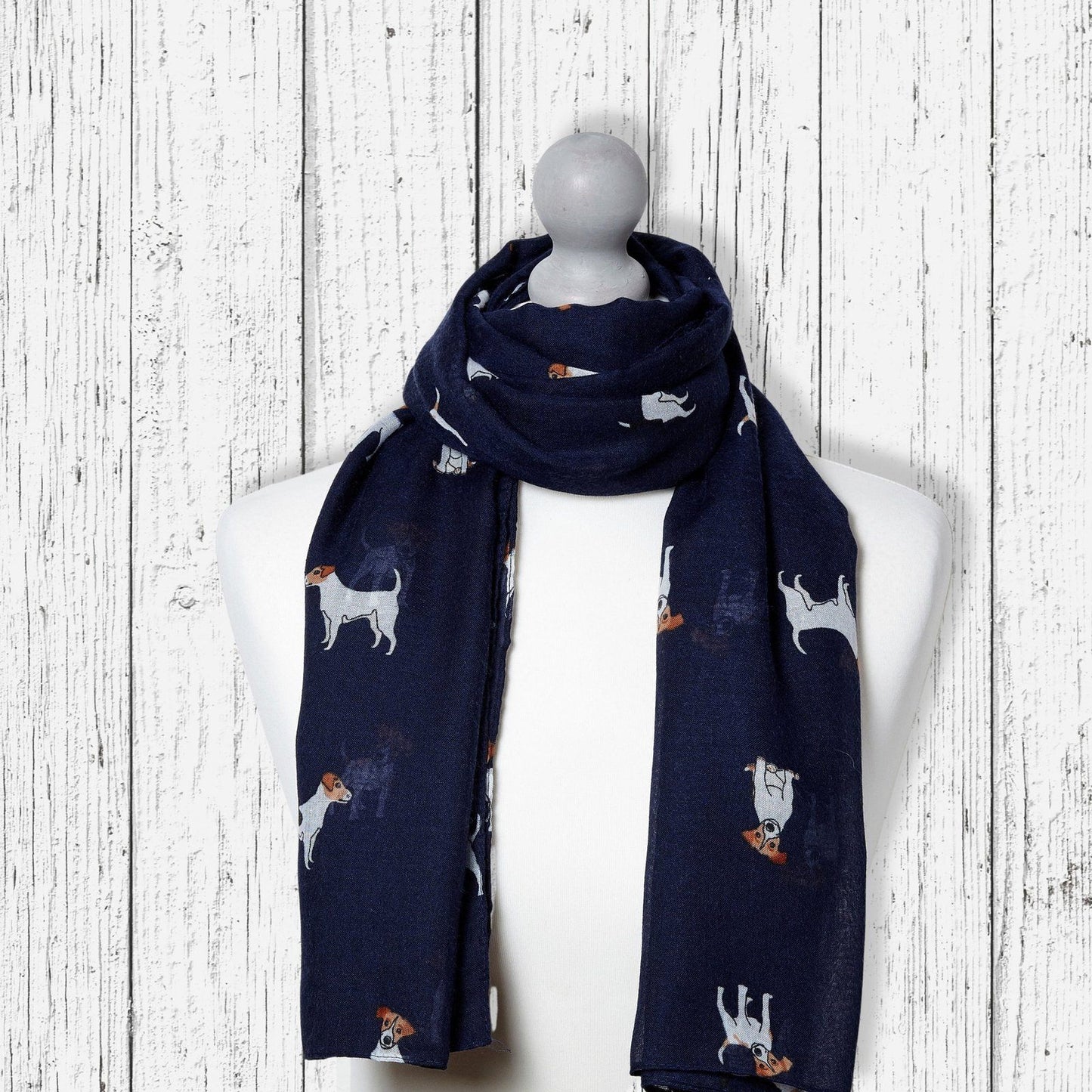 Jack Russell Dog Scarf Blue