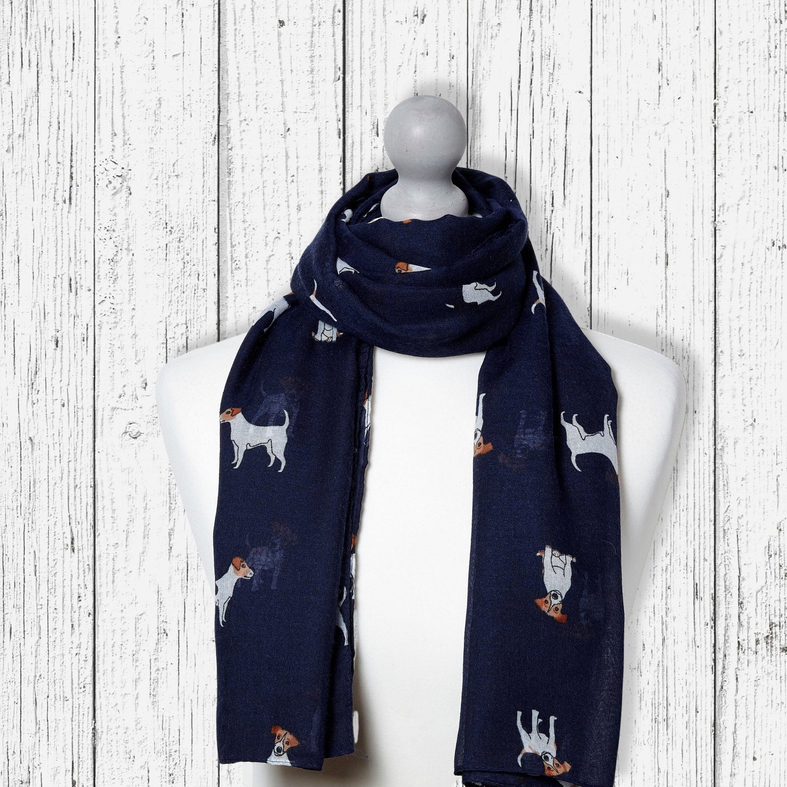 Jack Russell Dog Scarf Blue
