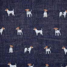 Load image into Gallery viewer, Jack Russell Dog Scarf Blue
