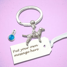 Load image into Gallery viewer, Labrador Dog Keyring Silver
