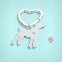 Load image into Gallery viewer, Labrador Keyring Silver

