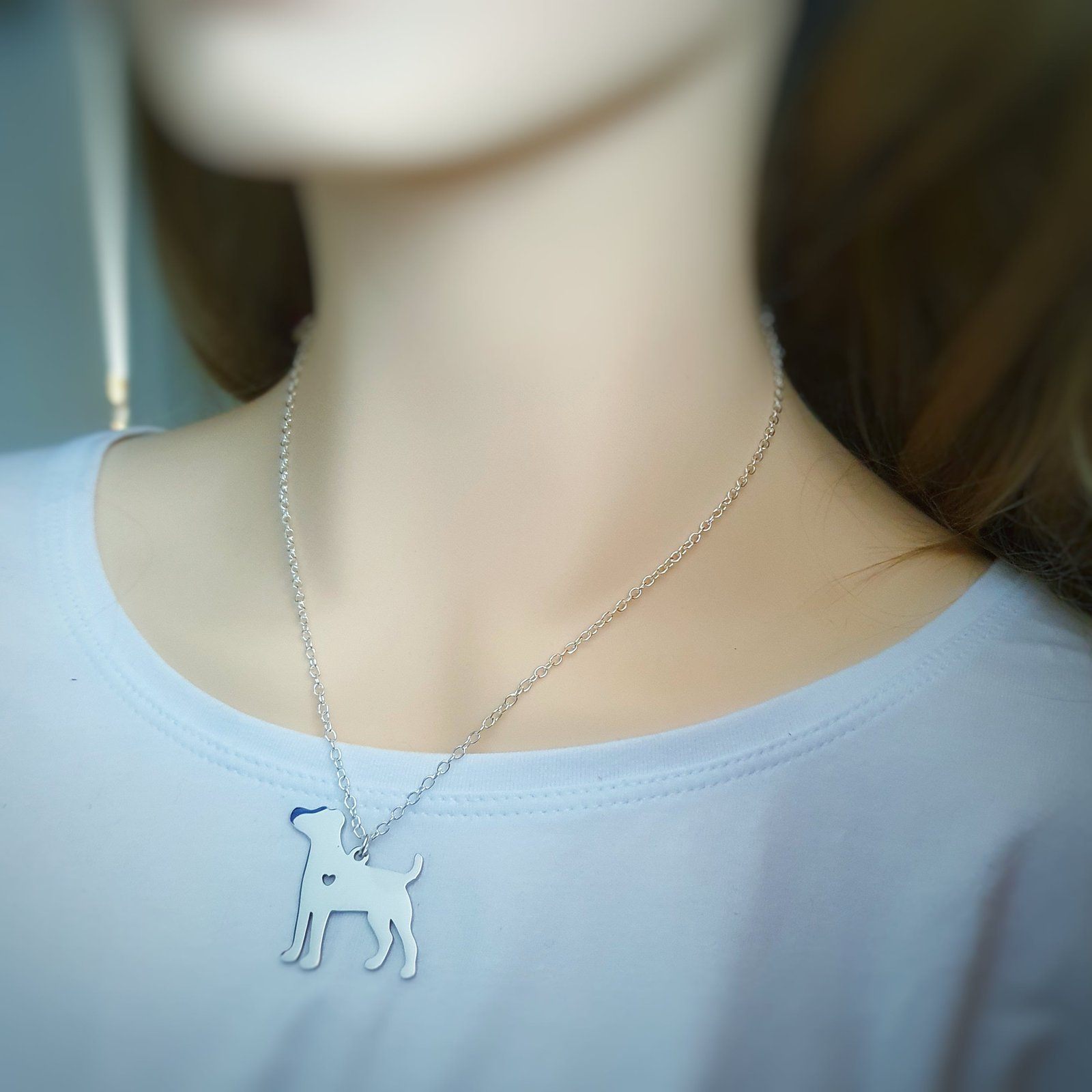 Labrador Necklace Silver