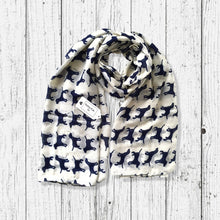 Load image into Gallery viewer, Labrador Print Scarf White
