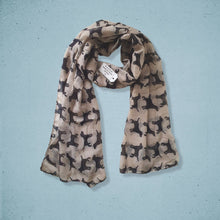Load image into Gallery viewer, Labrador Retriever Scarf Taupe
