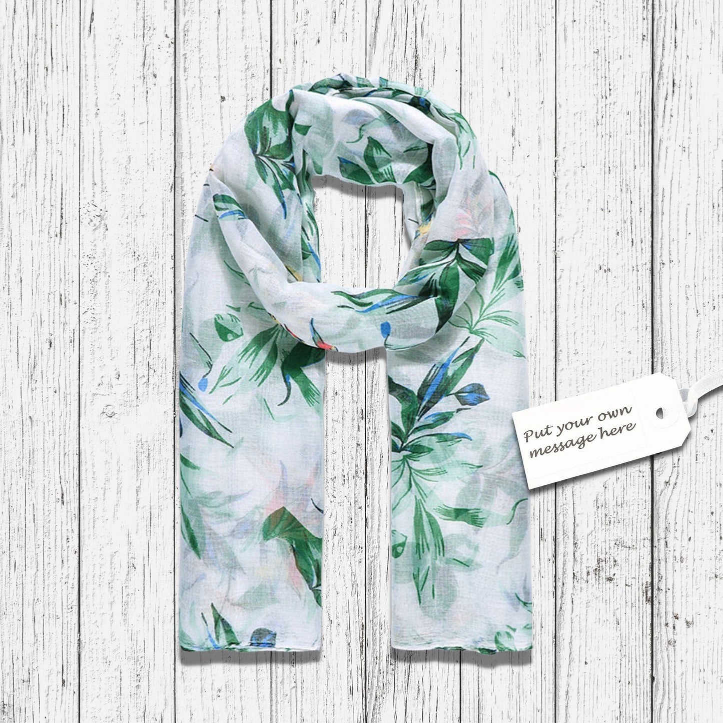 Leafy Scarf Green