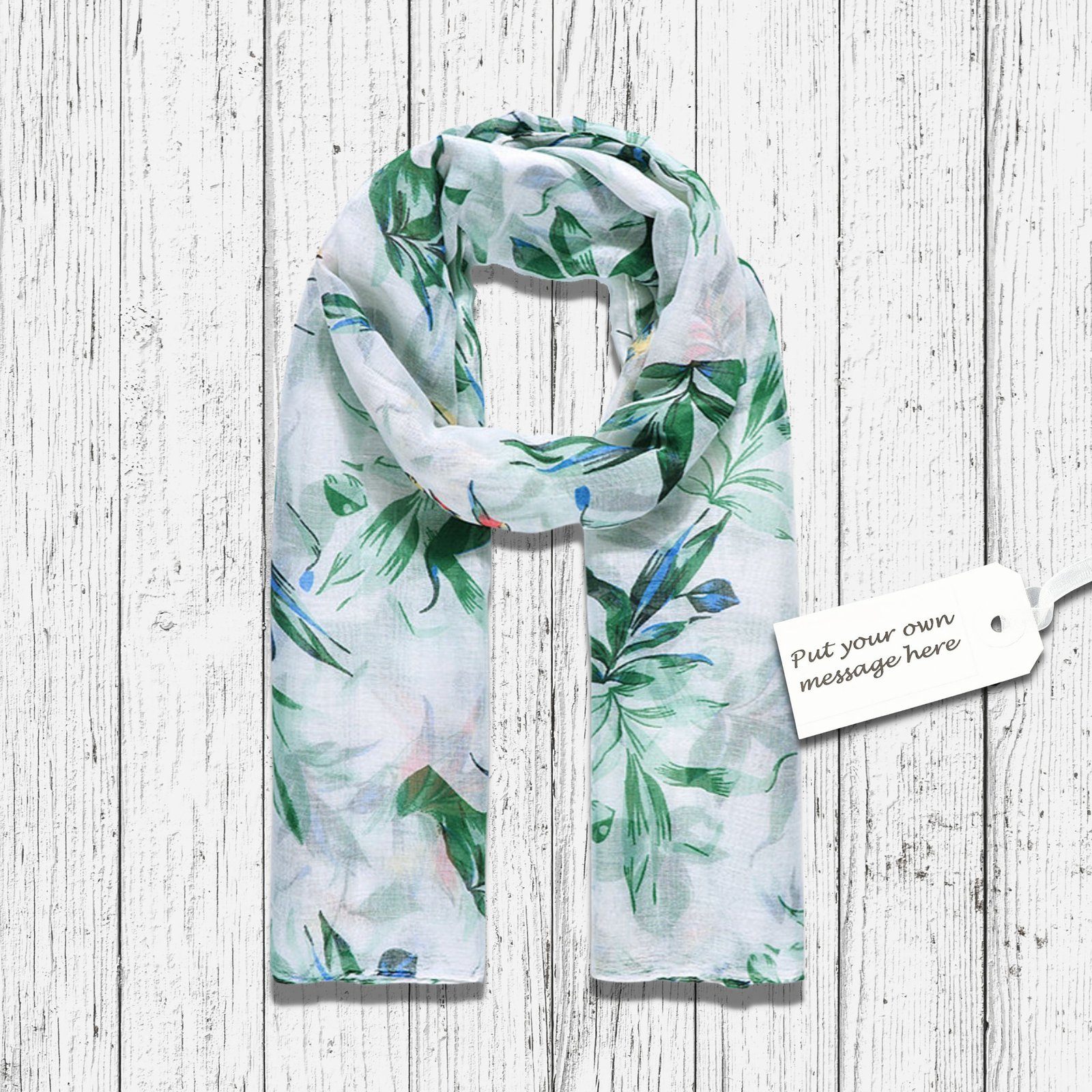 Leafy Scarf Green