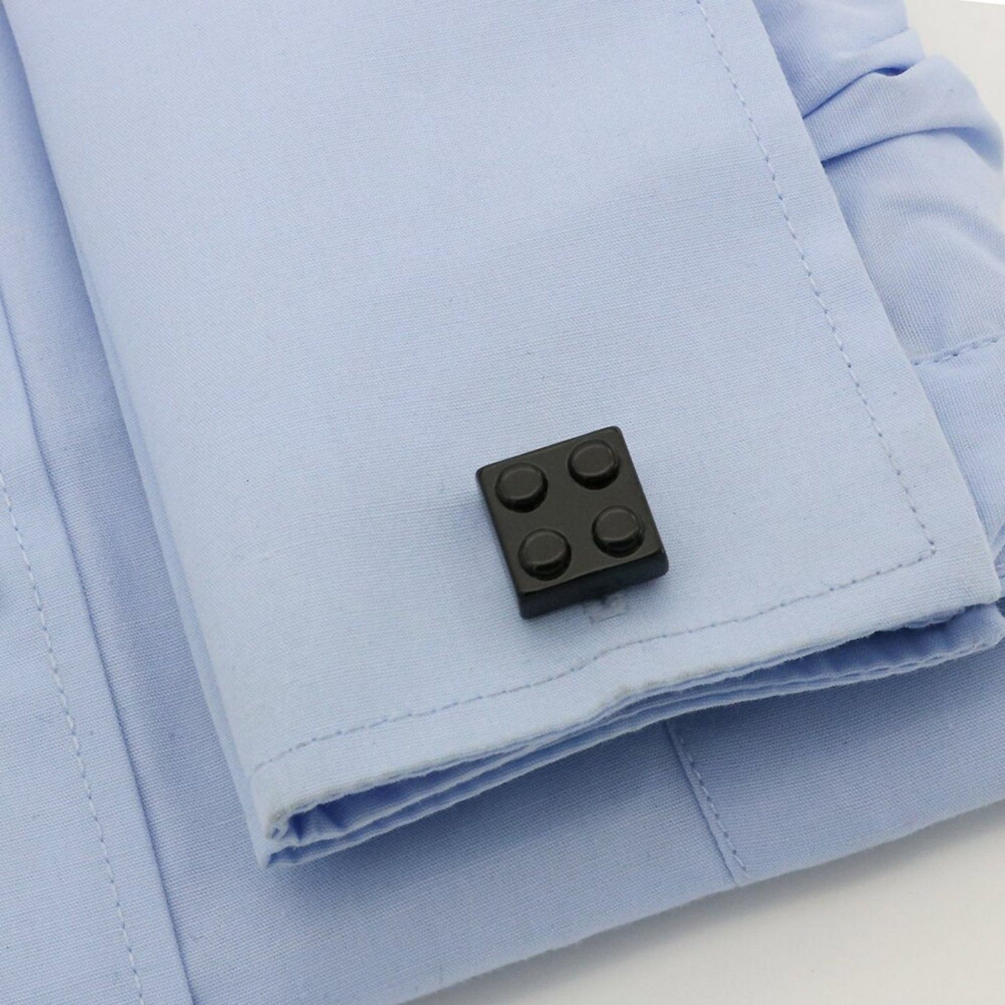 Lego Brick Cufflinks Black Resin