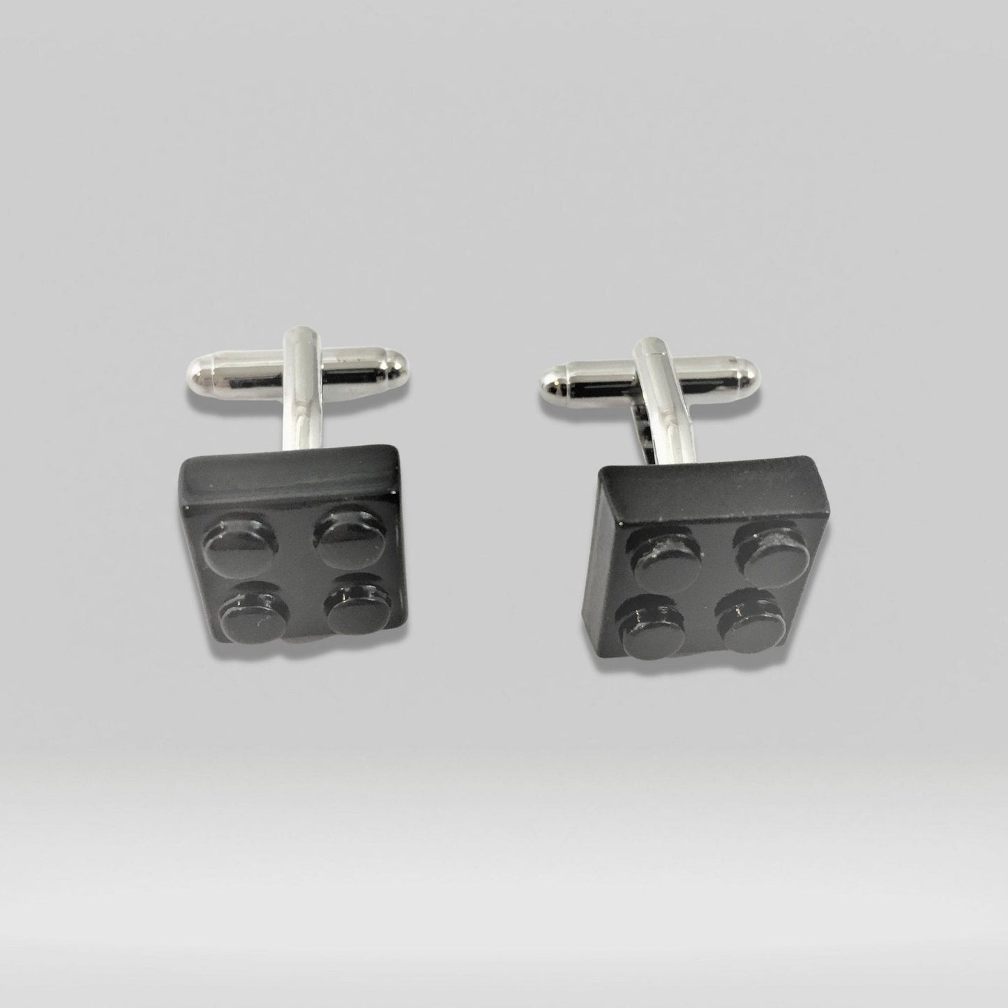Lego Brick Cufflinks Black Resin