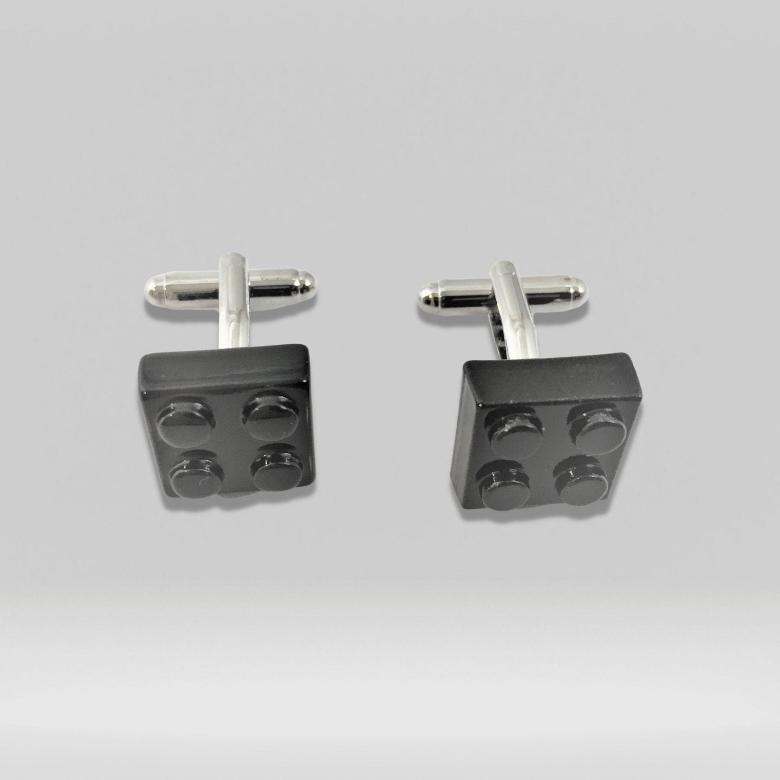 Lego Brick Cufflinks Black Resin