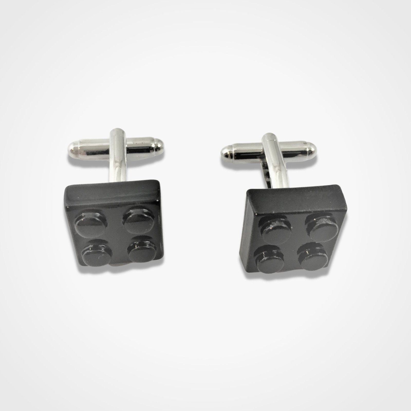 Lego Brick Cufflinks Black Resin