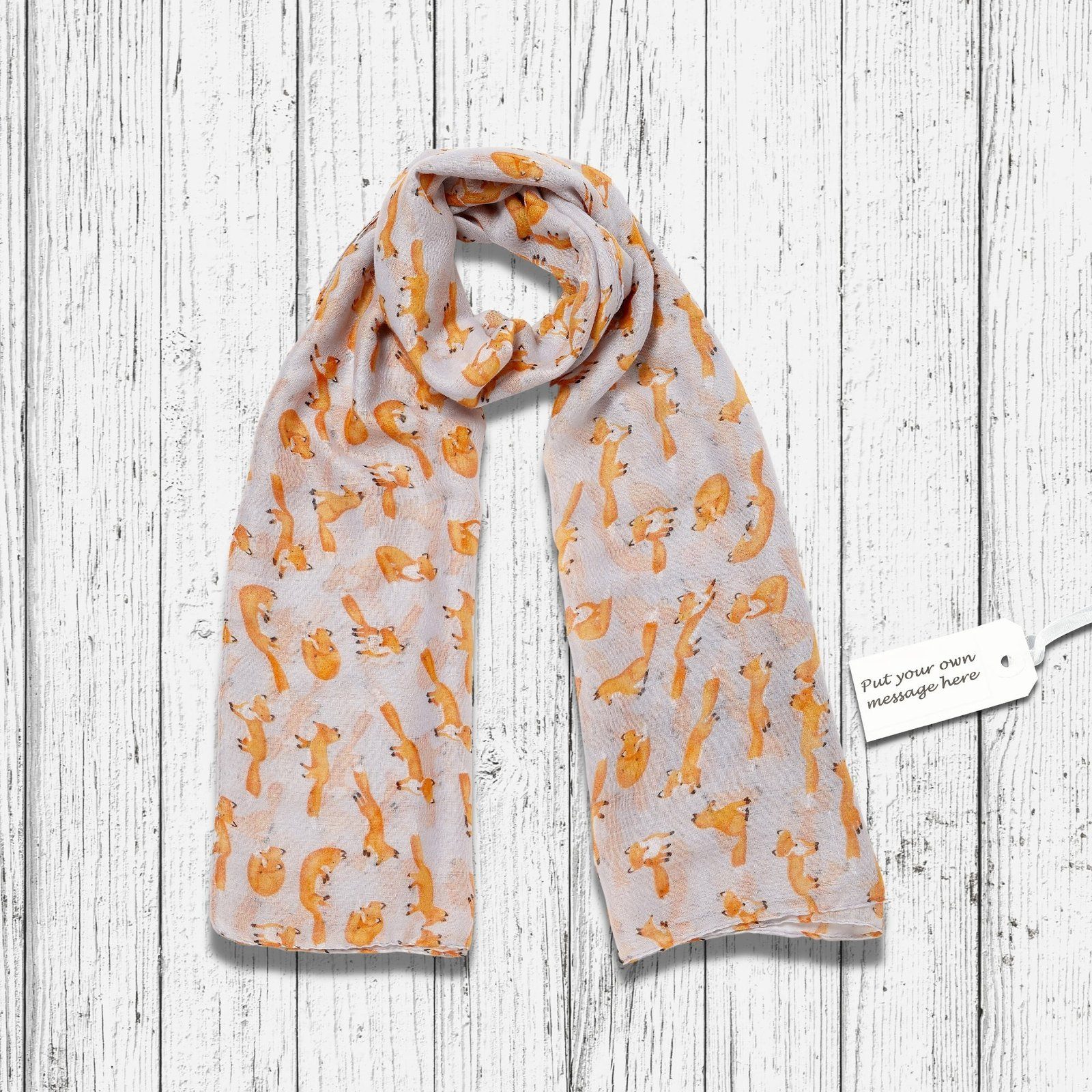 Little Foxes Scarf Grey