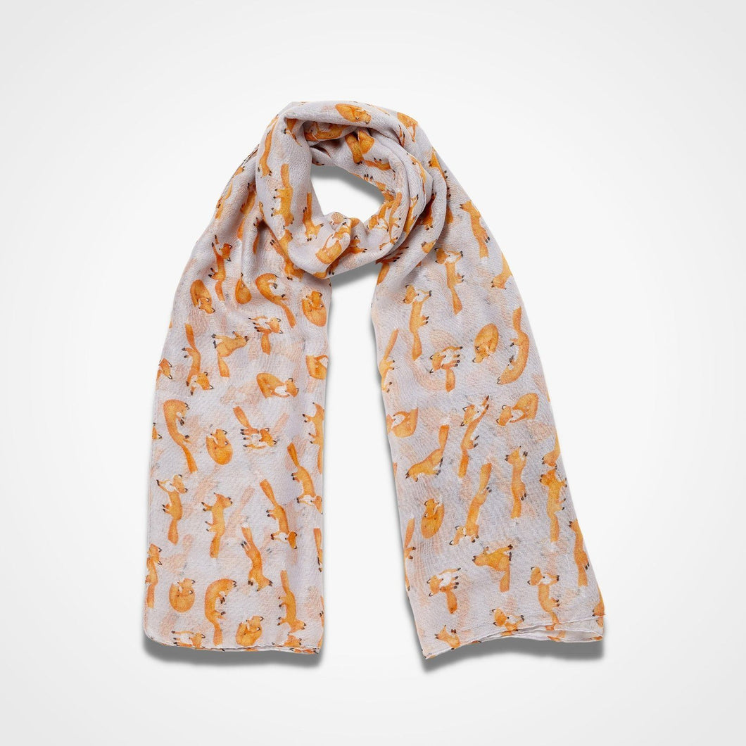 Little Foxes Scarf Grey