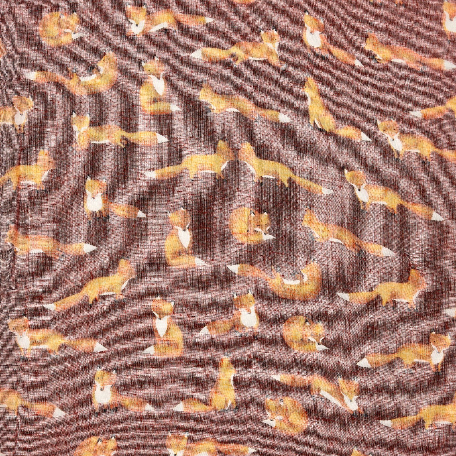 Little Foxes Scarf Maroon