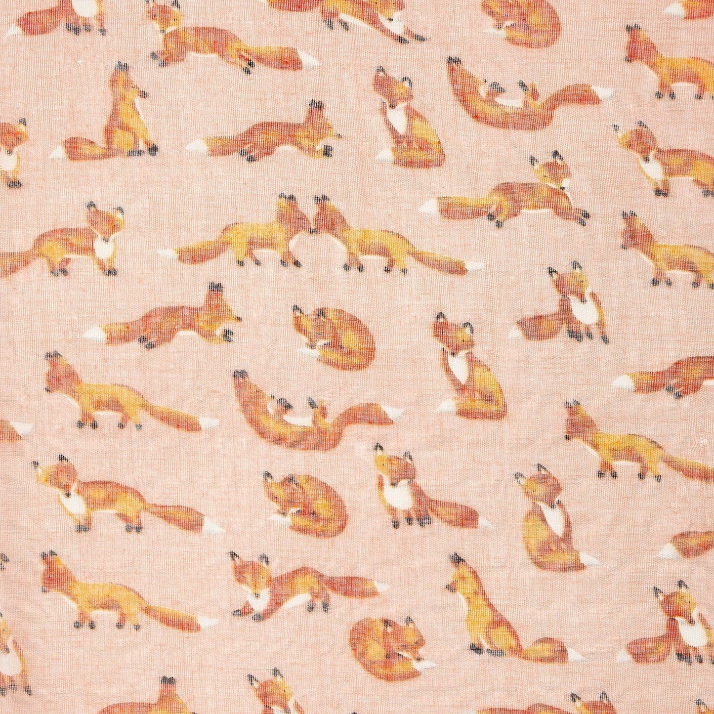 Little Foxes Scarf Pink