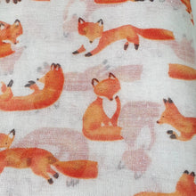 Load image into Gallery viewer, Little Foxes Scarf White
