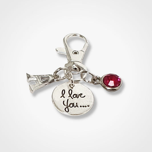 Love Bag Clip Silver