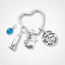 Load image into Gallery viewer, Love Moon Keyring Silver

