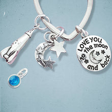 Load image into Gallery viewer, Love Moon Keyring Silver
