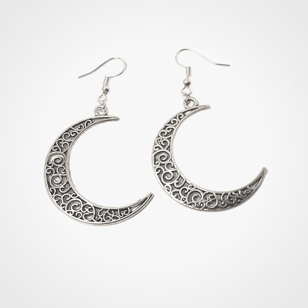 Moon Earrings Silver