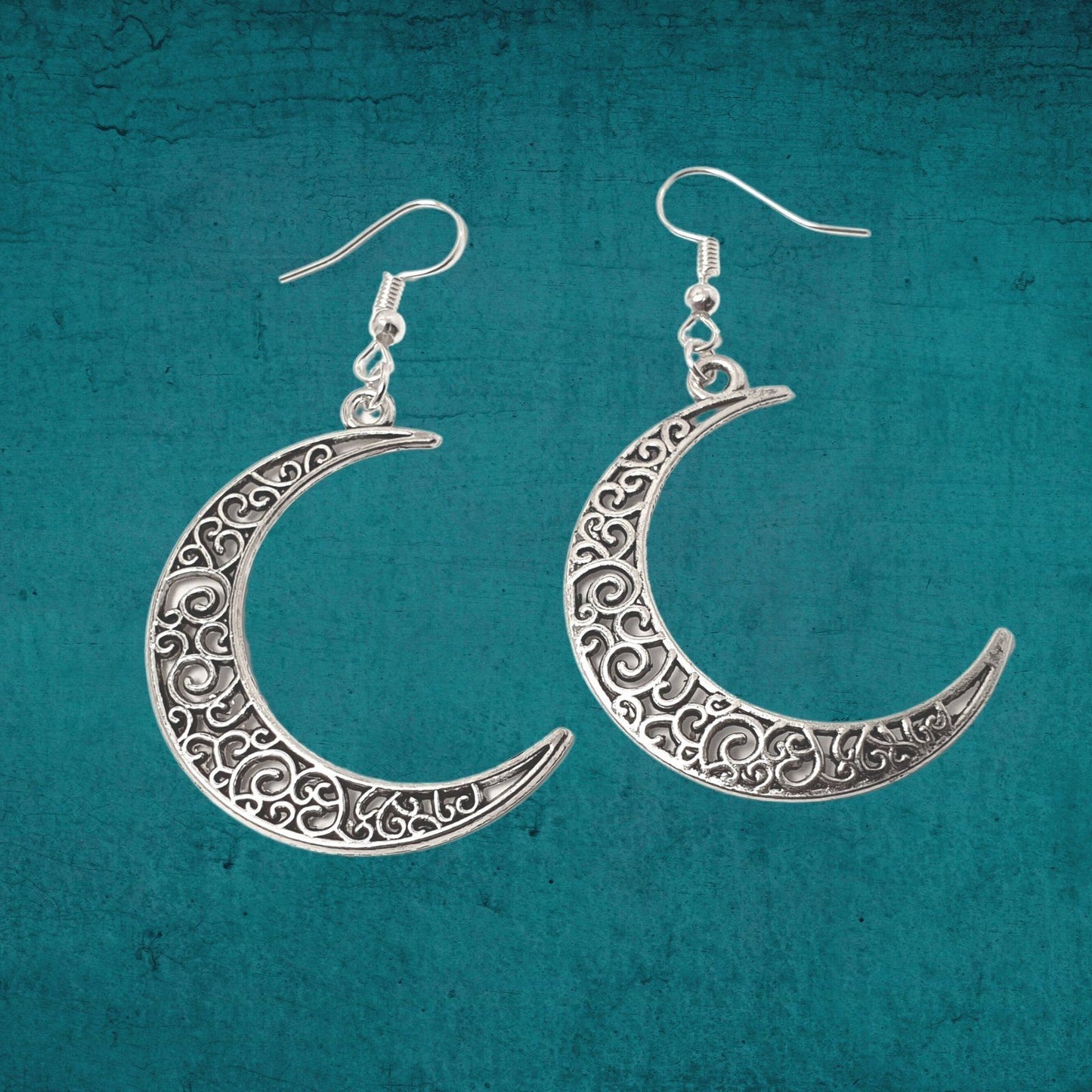 Moon Earrings Silver