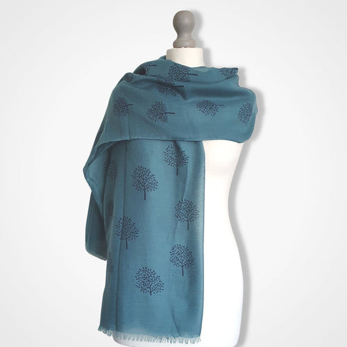 Mulberry Tree Scarf Teal