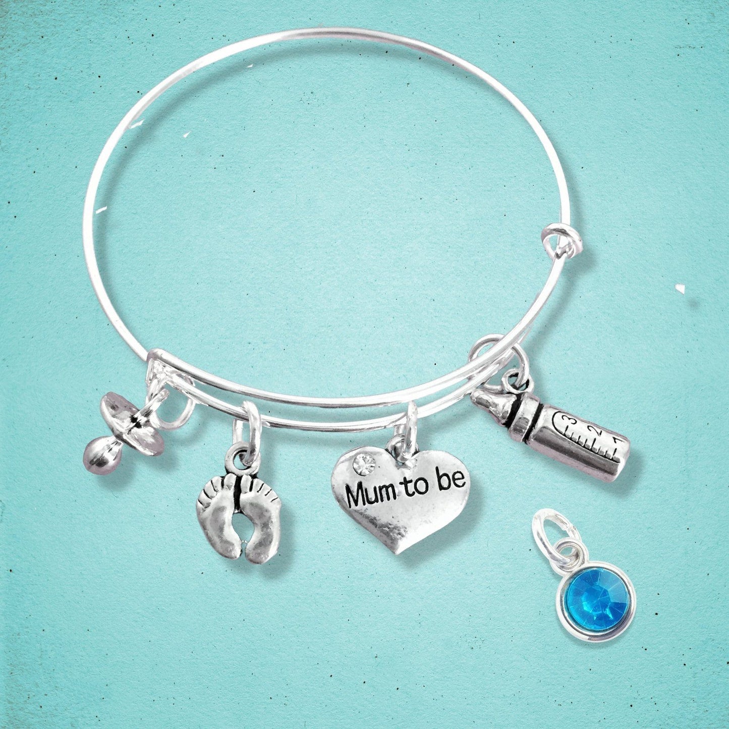 Mum Bangle Silver
