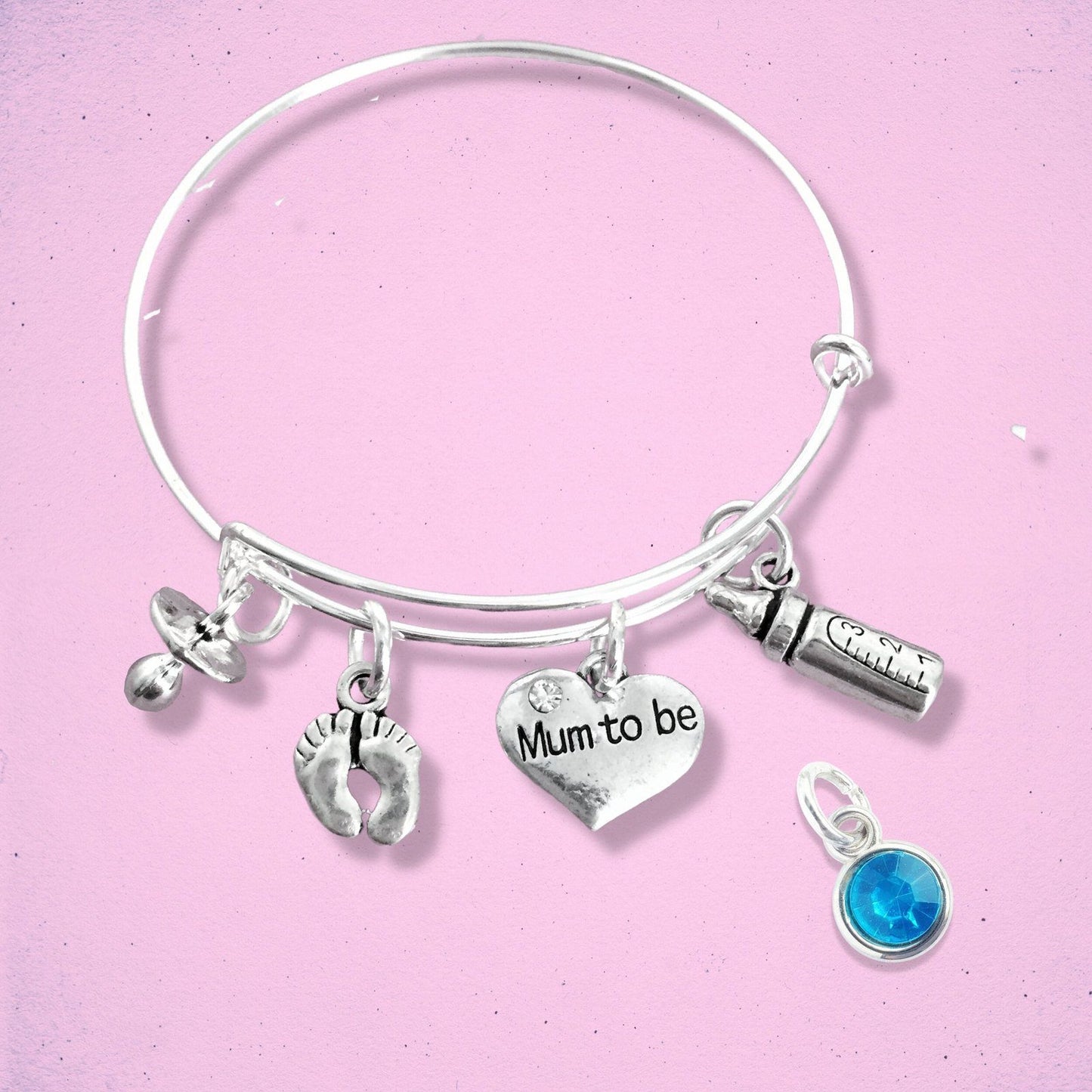 Mum Bangle Silver