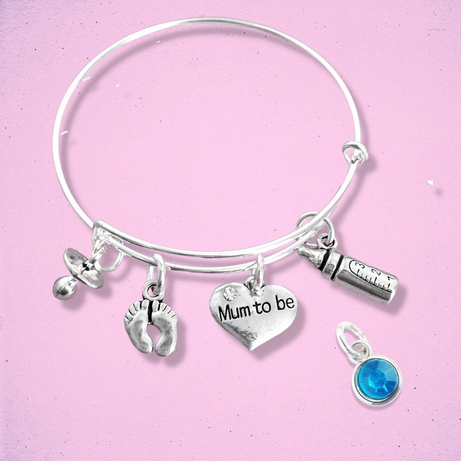 Mum Bangle Silver