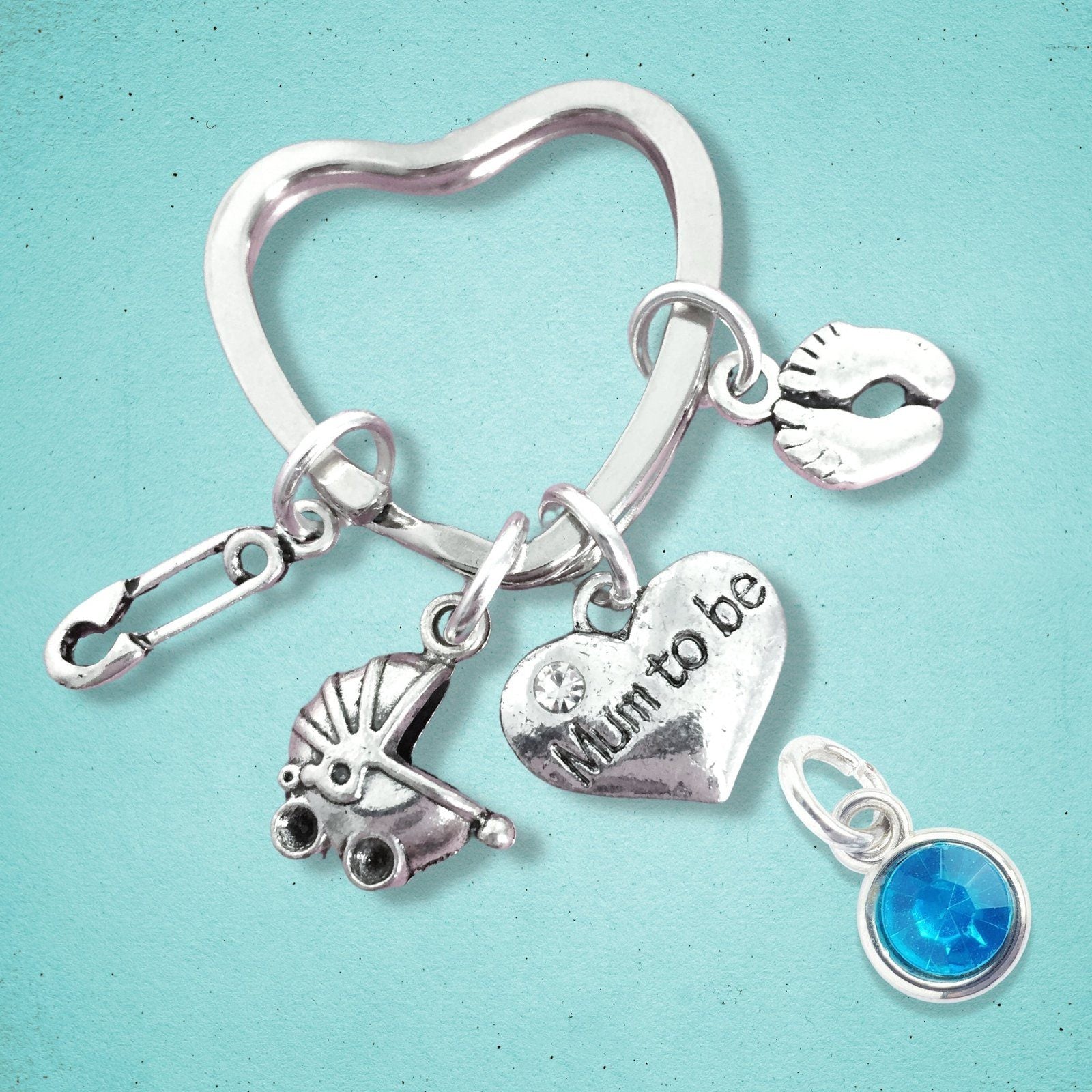 Mum Keyring Silver