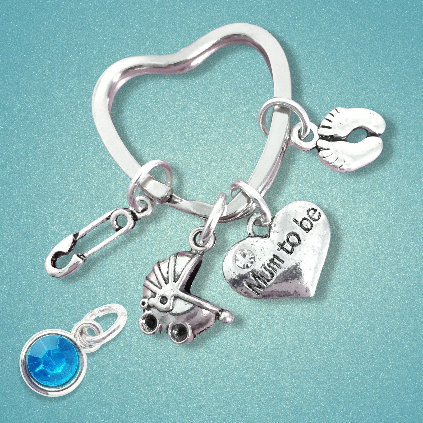 Mum Keyring Silver