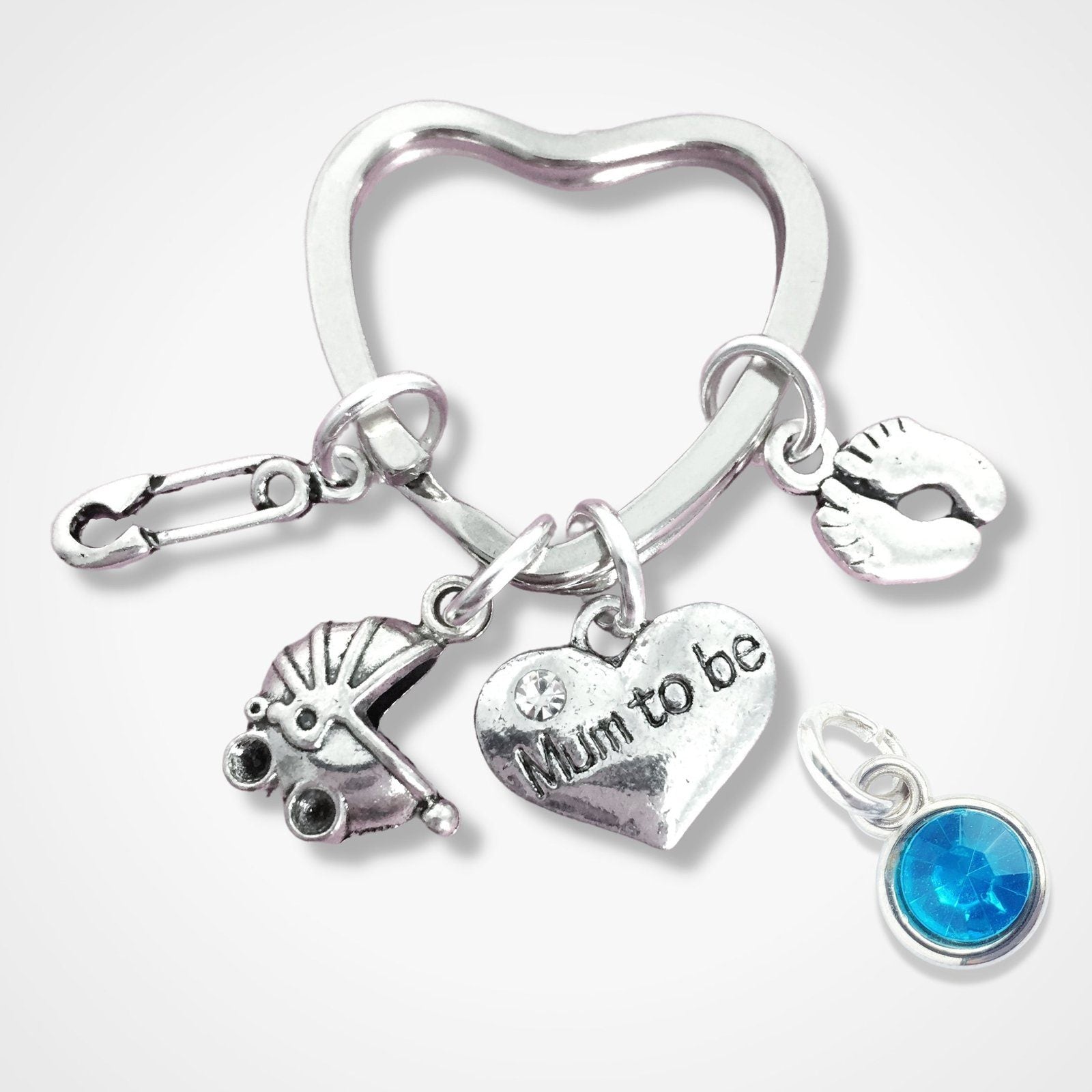 Mum Keyring Silver