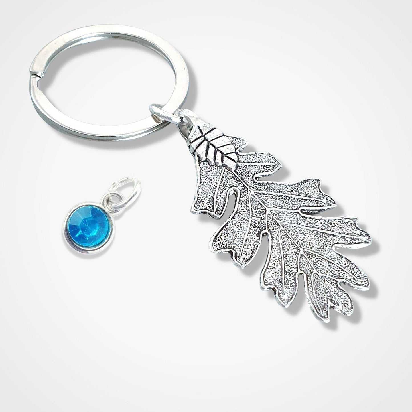 Oak Leaf Keyring Silver