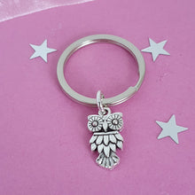 Load image into Gallery viewer, Owl Keyring Silver
