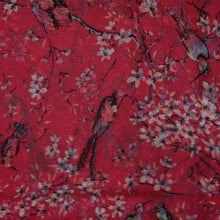 Load image into Gallery viewer, Persian Bird Scarf Raspberry
