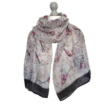 Load image into Gallery viewer, Persian Birds Scarf Silver
