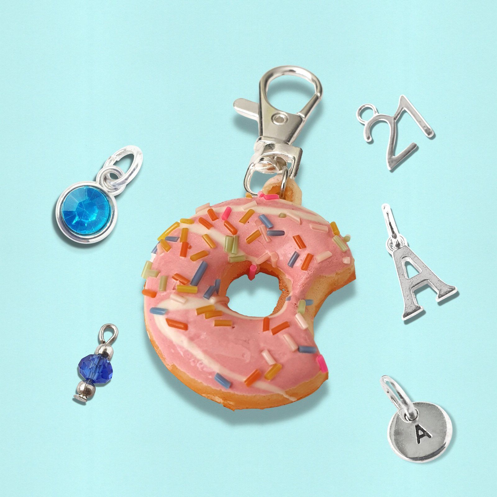 Pink Doughnut Bag Clip
