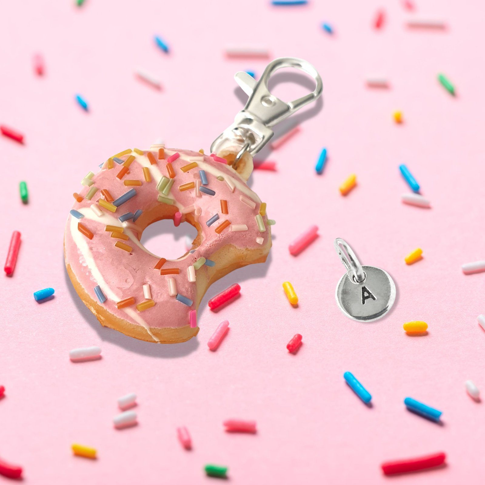 Pink Doughnut Bag Clip