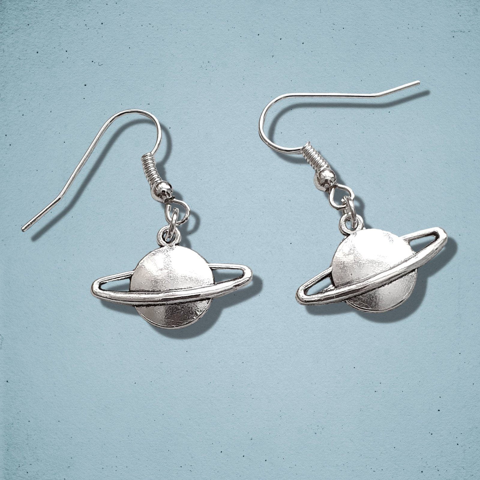 Planet Earrings Silver