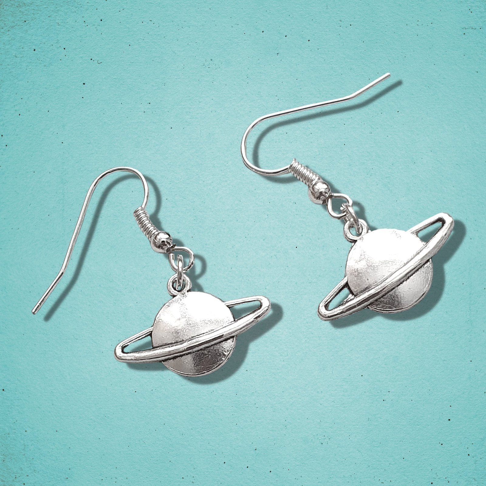 Planet Earrings Silver