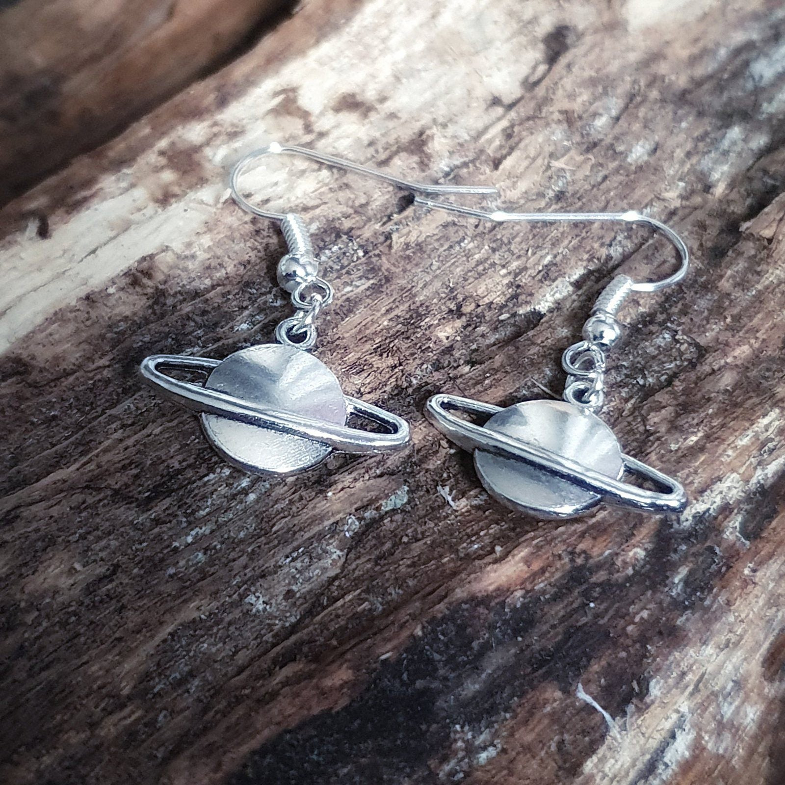 Planet Earrings Silver