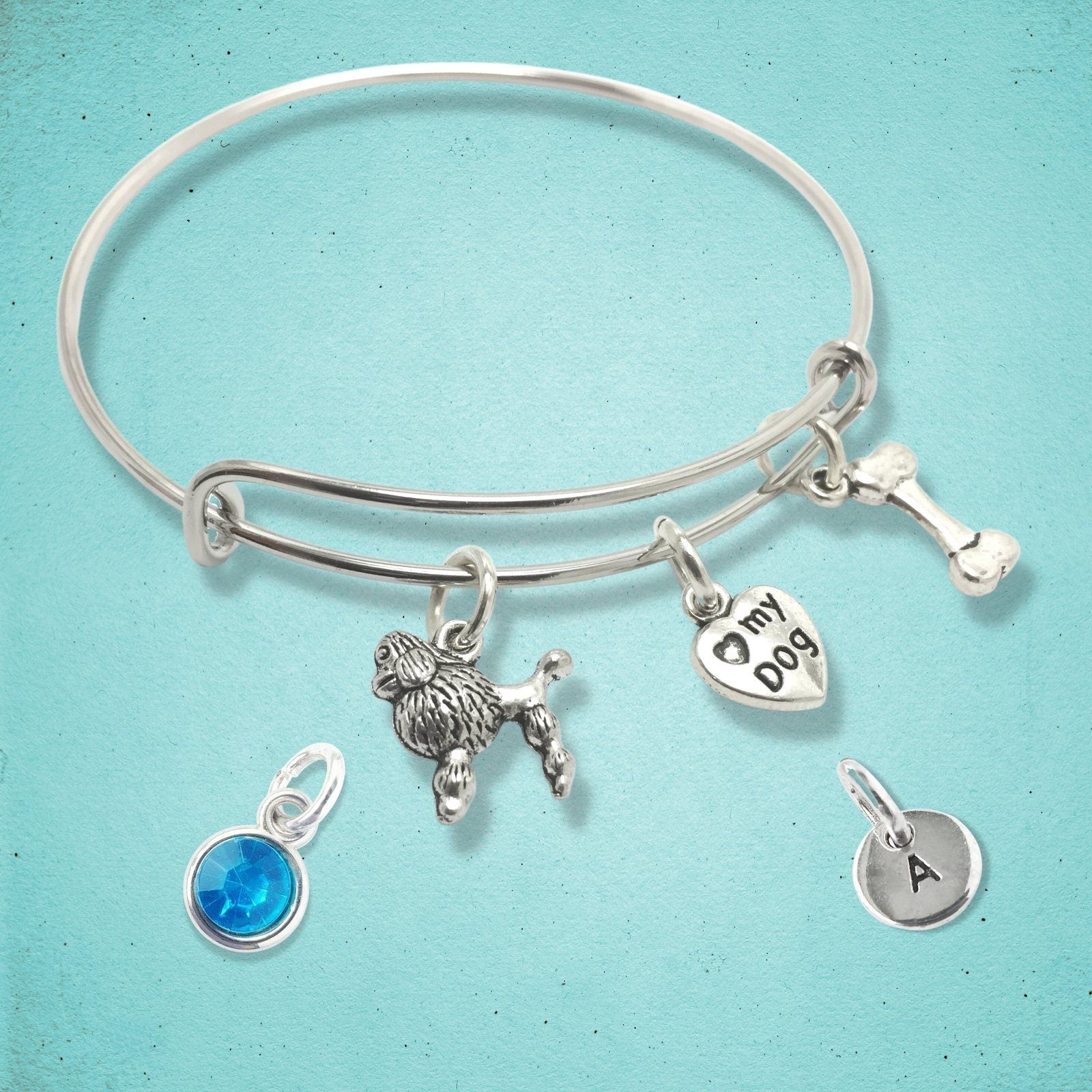 Poodle Bangle Silver