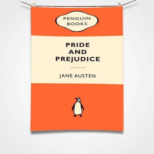 Pride Prejudice Tea Towel Orange