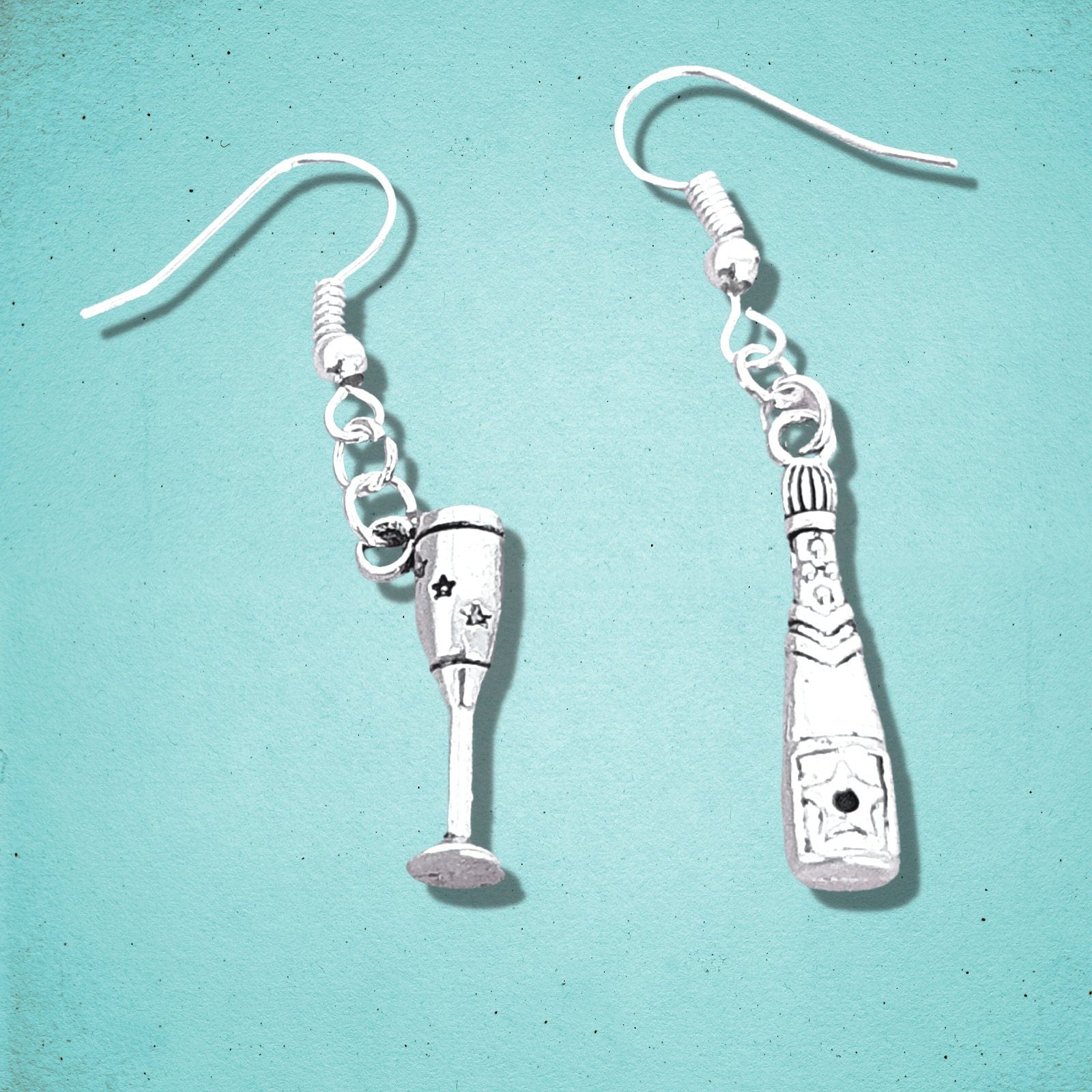 Prosecco Earrings Silver