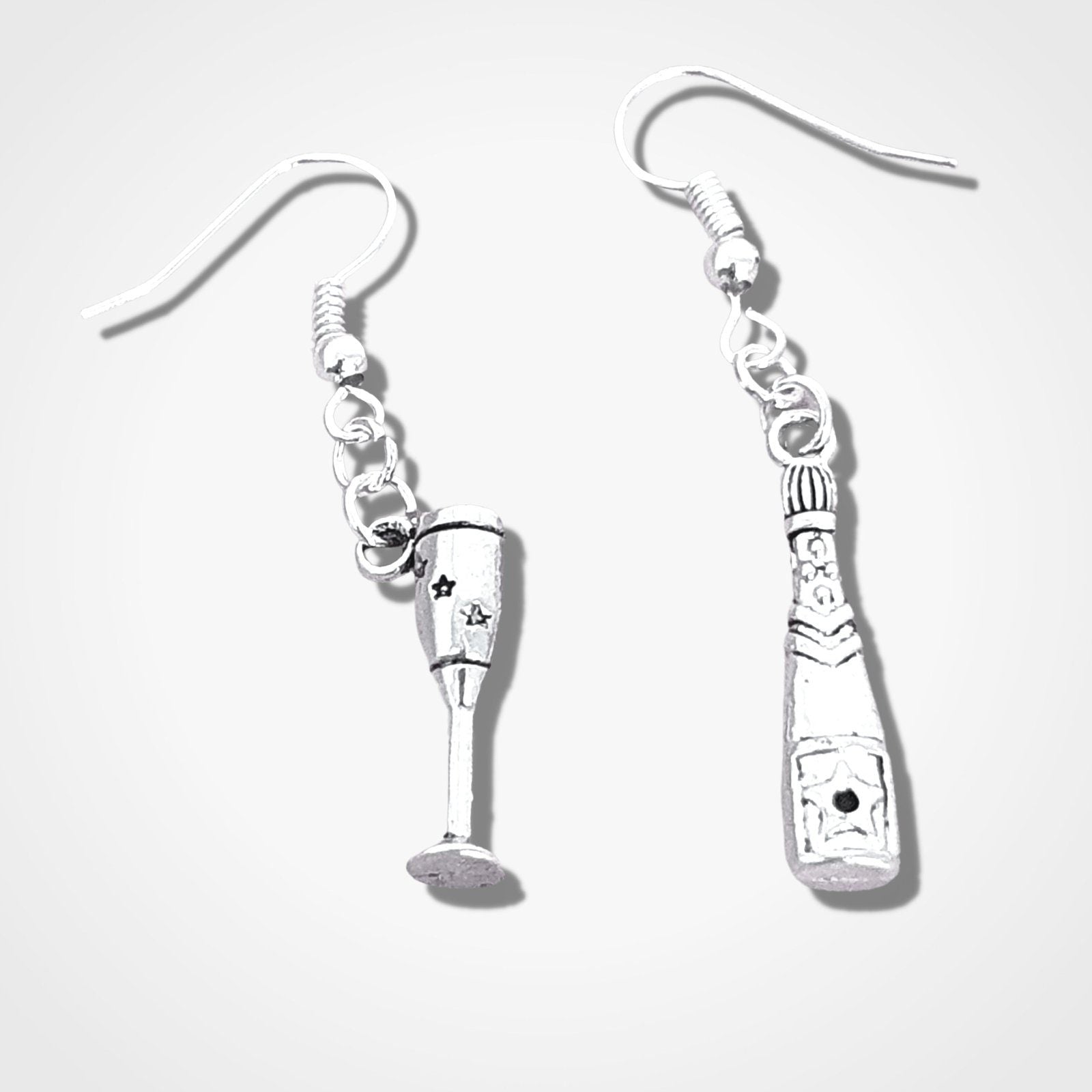 Prosecco Earrings Silver