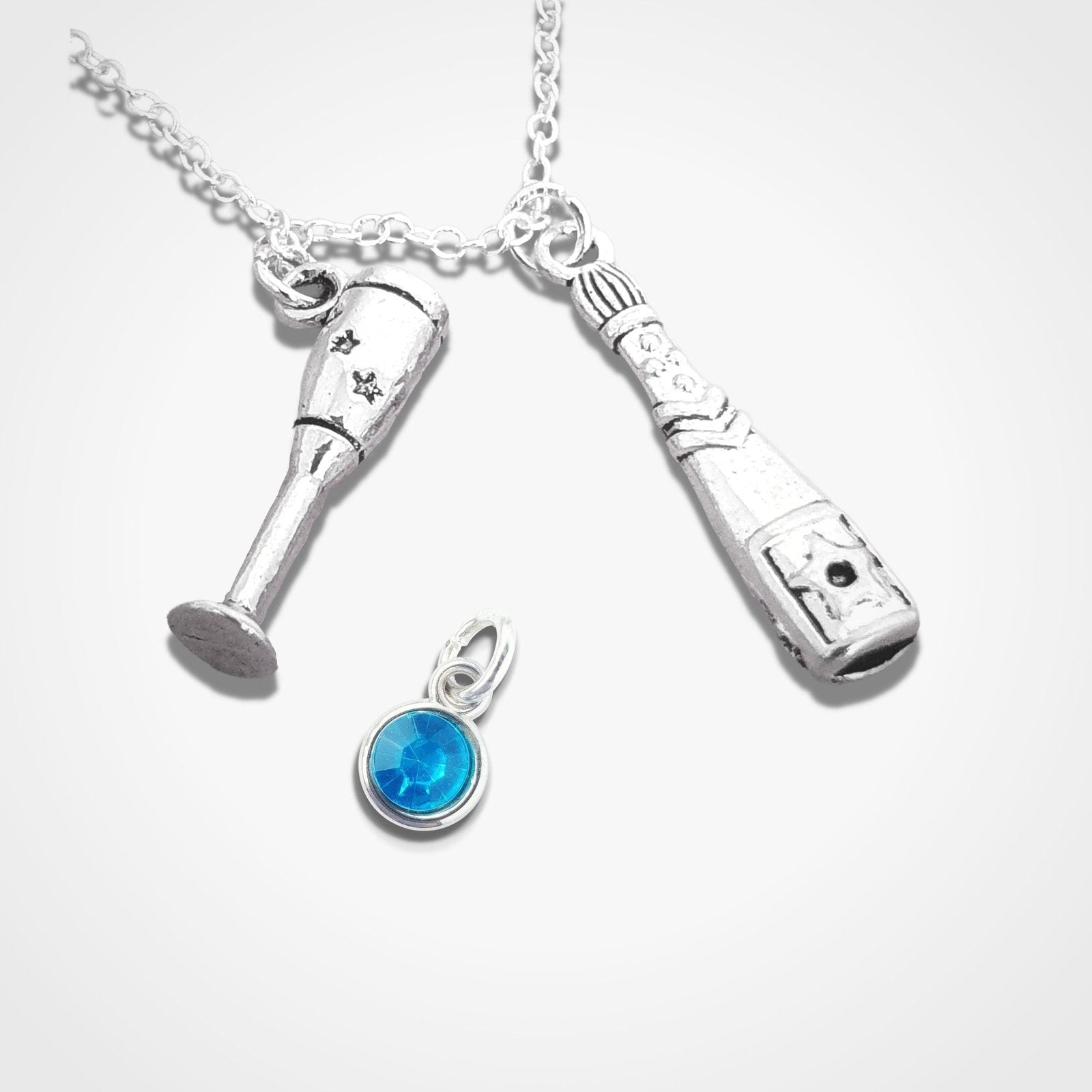 Prosecco Lover Necklace Silver