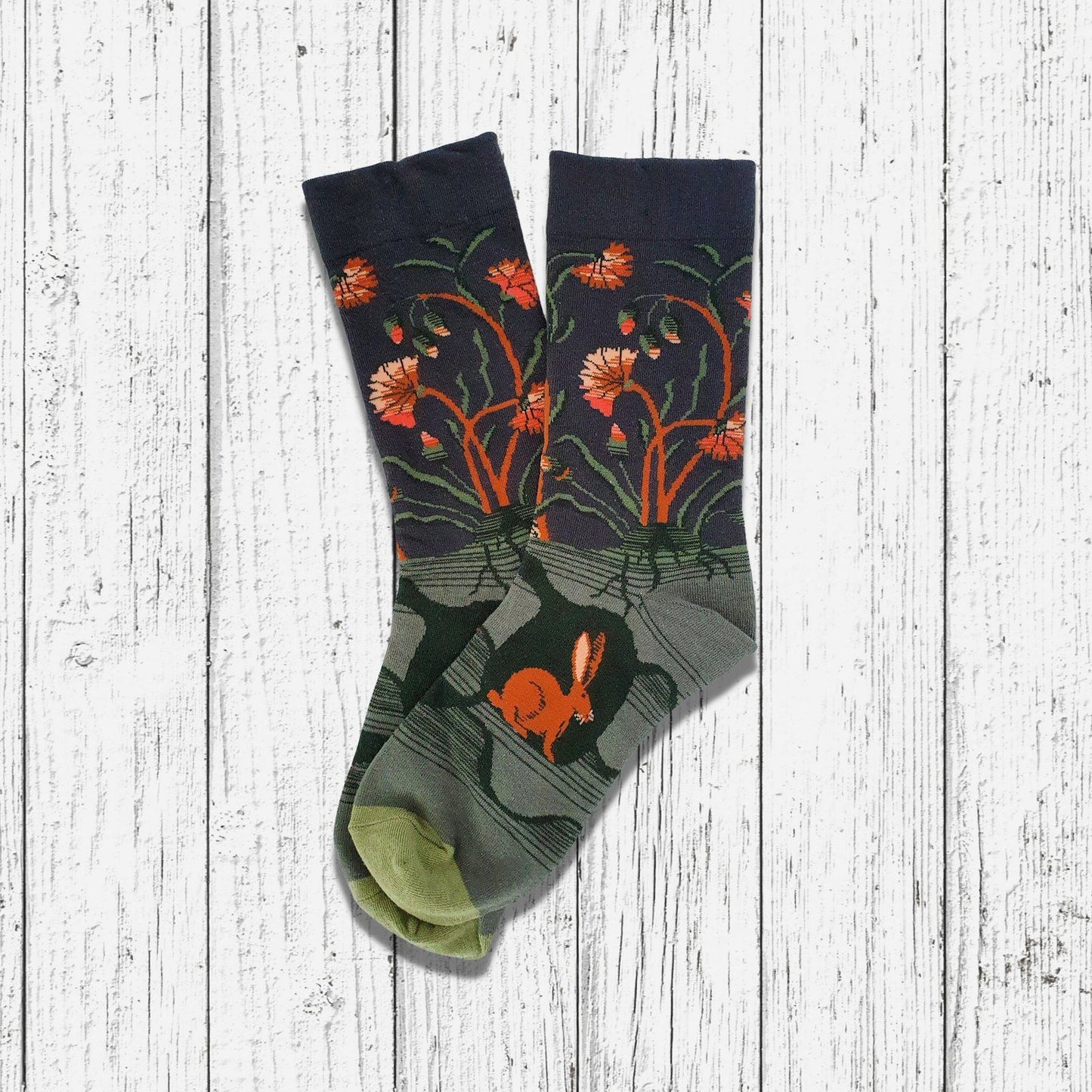 Rabbit Burrow Socks Green