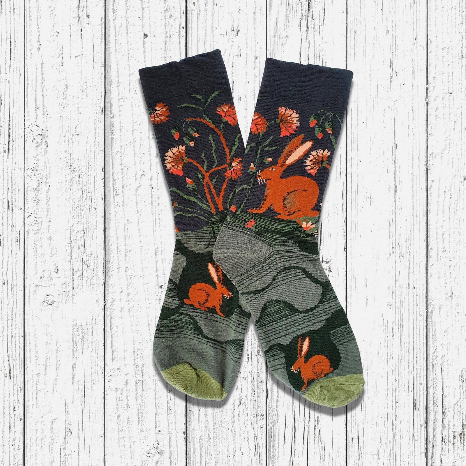 Rabbit Burrow Socks Green